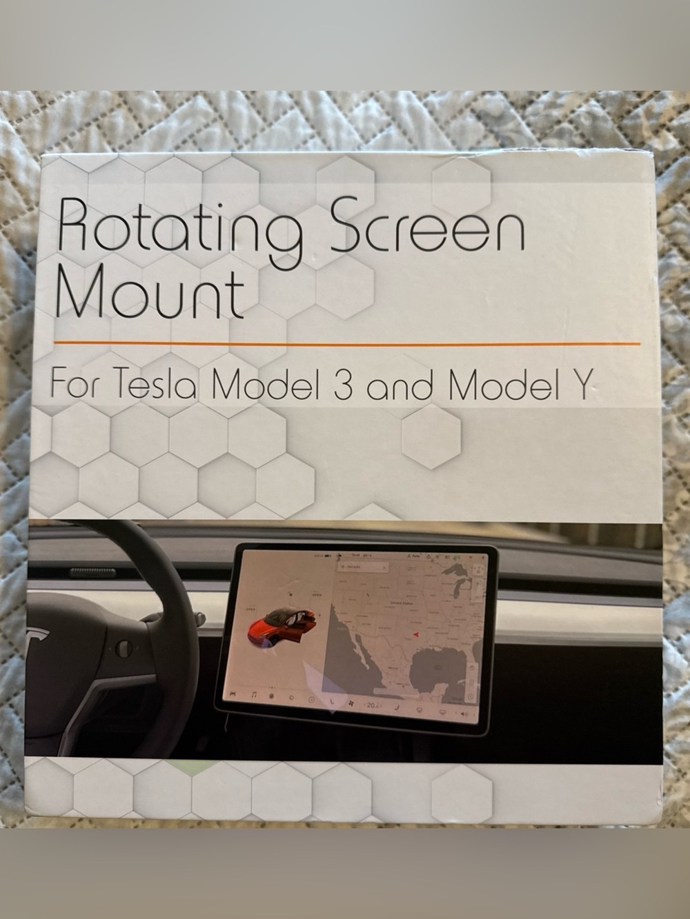 Rotating Screen Mount for Tesla Model 3 & Model Y - Black